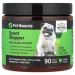 Pet Honesty, Scoot Stopper, для собак, с курицей, 90 вкусных жевательных таблеток, 270 г (9,5 унции)