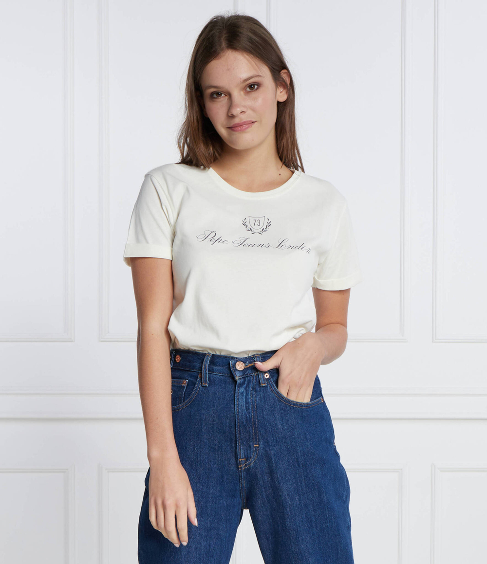 Футболка Pepe Jeans London - кремовый(PL505706)