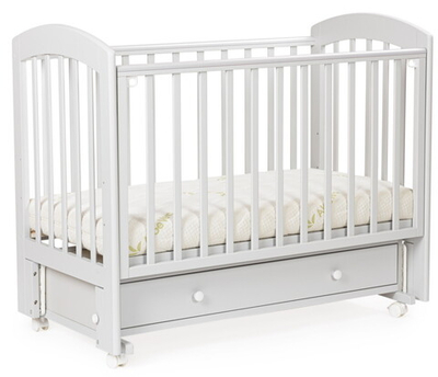 Детская кроватка Bebizaro Regency маятник универсальный с ящиком 04 GREY