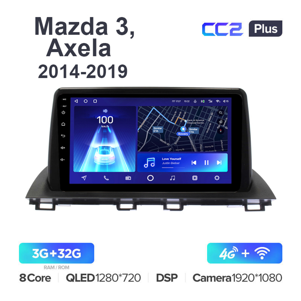 Teyes CC2 Plus 9"для Mazda 3, Axela 2014-2019