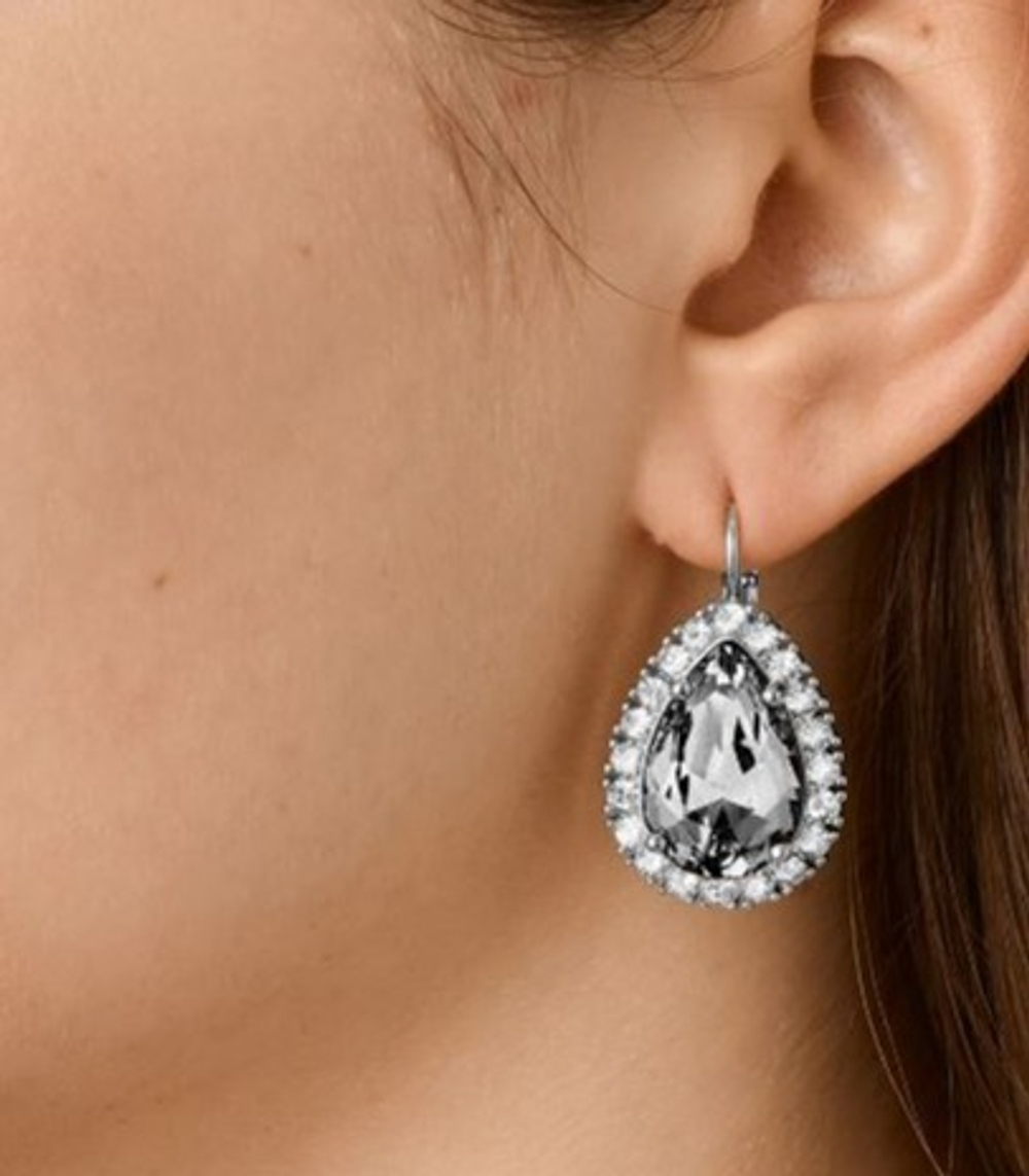Серьги Dyrberg Kern FIORA SS GREY/CRYSTAL 450078