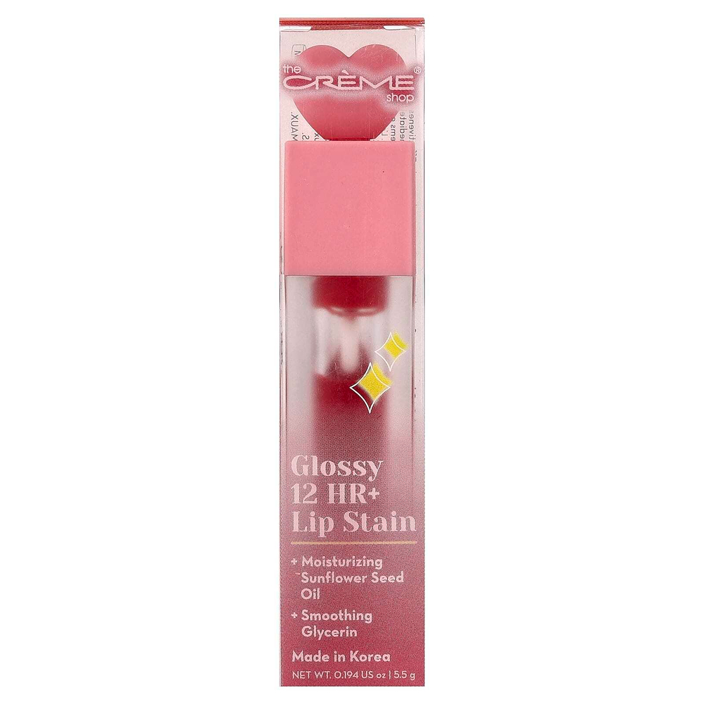 The Creme Shop, Glossy 12 HR + оттенок для губ, тедди, 5,5 г (0,194 унции)