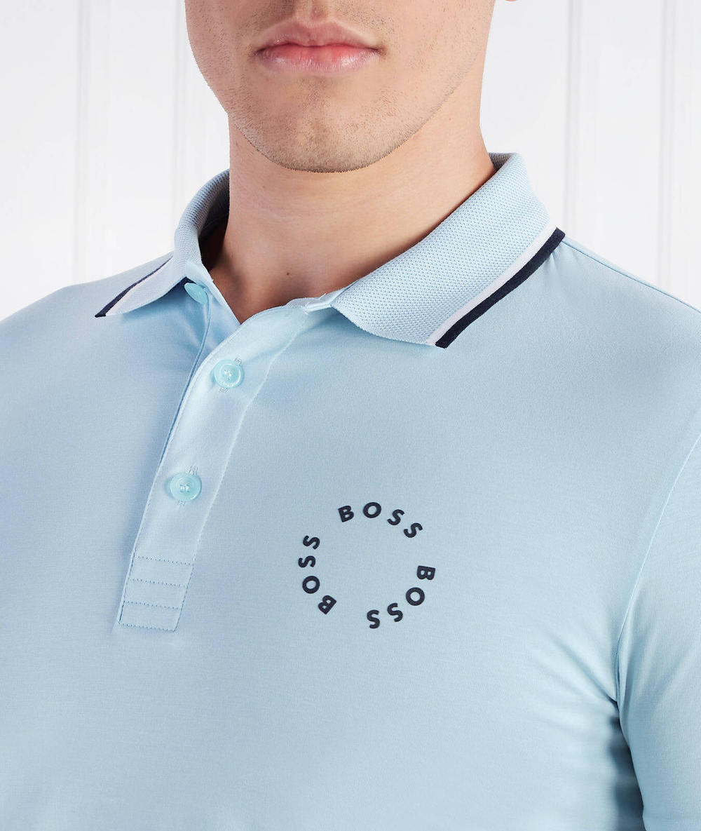 Поло Paule 2 BOSS GREEN - голубой(50488777)