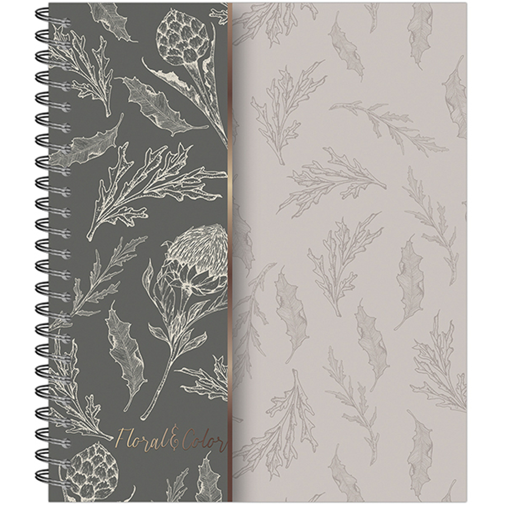 НОВИНКА! Тетрадь общая 48 листов на металлическом гребне "Floral&amp;Color"