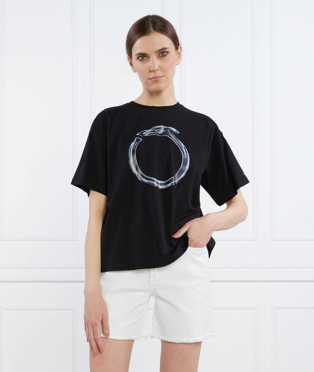 Футболка GREYHOUND HEATMAP PRINT COTTON JERSEY 30/1 Trussardi - черный(56T00561 1T005381)