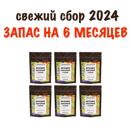 Мухомор пантерный в капсулах на 6 месяцев, 360 штук