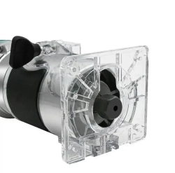 1 шт. Основание (база) с шестерней регулировки глубины для крепления кромочного фрезера насадка шаблон для фрезерования по дереву пазов