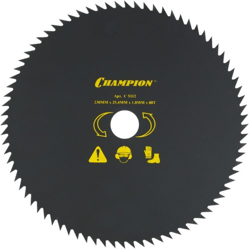 Нож CHAMPION для триммера 80 зубчатый d=230*25.4mm  остроугольные зубцы   C5112