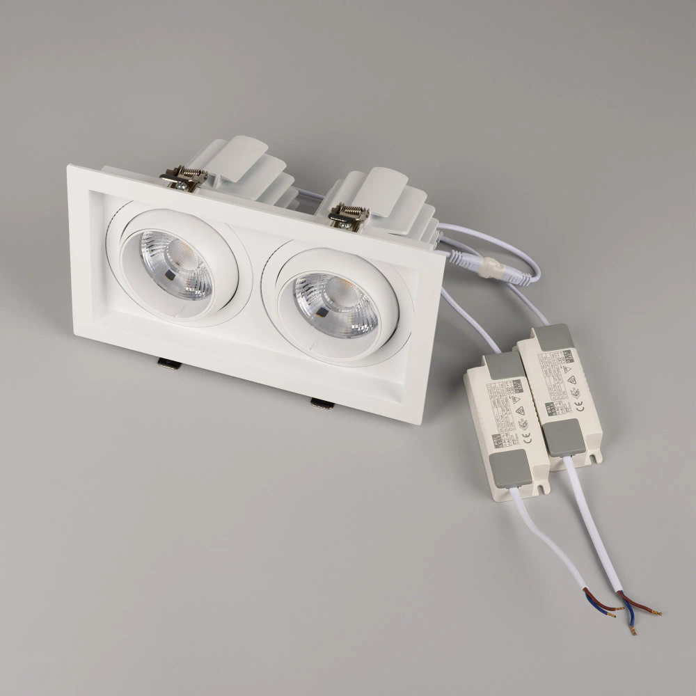 Светильник MS-VORTEX-BUILT-S250x140-2x30W Day4000 (WH-WH, 17 deg, 230V) (Arlight, IP20 Металл, 5 лет) 057765