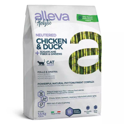 Alleva Holistic Neutered Adult Cat с курицей и уткой