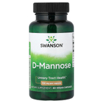 Swanson Vitamins, D-манноза, 700 мг, 60 веганских капсул