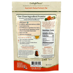 DelighTeas, Аюрведический травяной чай с куркумой, рассыпчатая смесь, без кофеина, 113 г (4 унции)