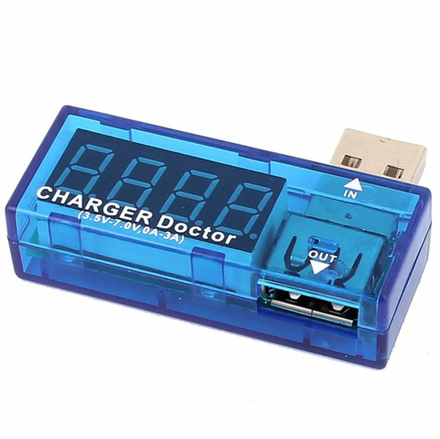 Тестер  USB-порта (ток и напряжение) DC 0-3A, DC3.5-7B