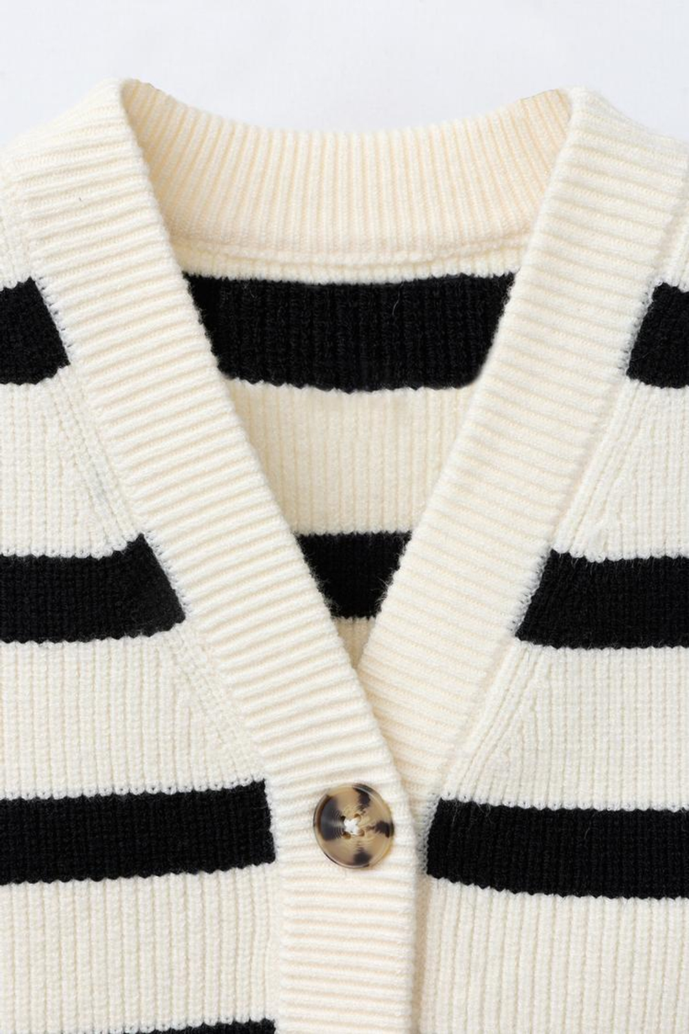 ZARA ТРИКОТАЖНЫЙ ЖИЛЕТ В ПОЛОСКУ, ПОЛОСКИ