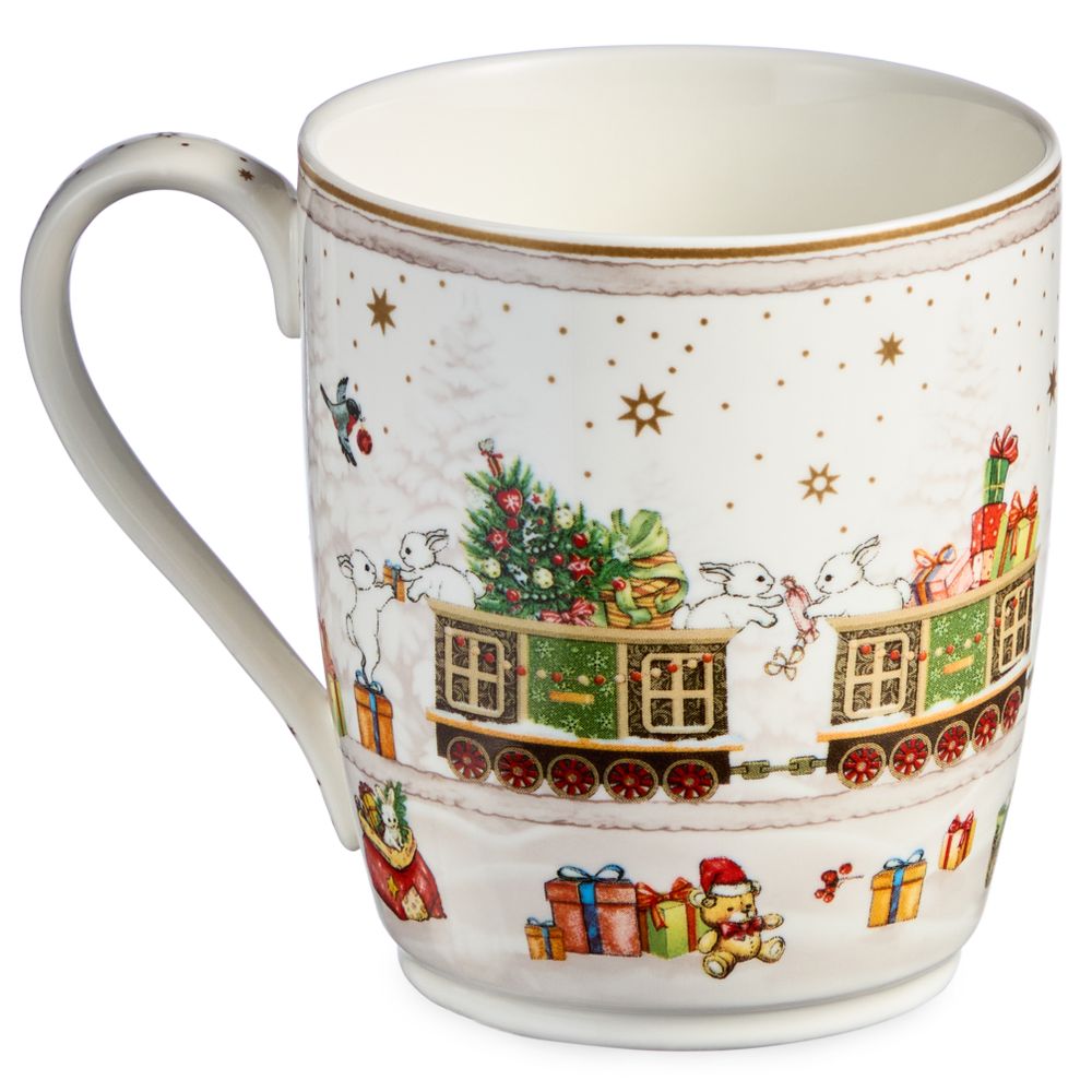 НАБОР ПОСУДЫ LEFARD "C НОВЫМ ГОДОМ" 3 ПР.: САЛАТНИК 800 МЛ, ТАРЕЛКА 19 СМ, КРУЖКА 400 МЛ (КОР=8НАБ.)