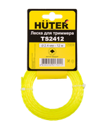 Леска Huter TS2412 для триммера, 2.4 мм, витой квадрат