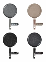 Сковорода блинная "Мечта" Гранит с несъемной ручкой от 20см , 24см