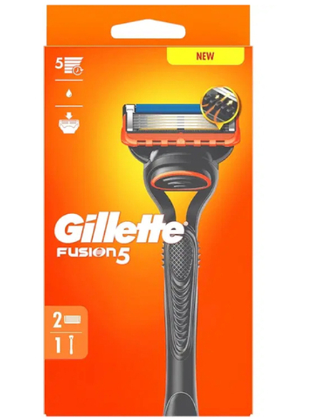 Бритва Gillette FUSION5 + 2 сменные кассеты