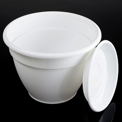 Горшок Антик 2.6 л D 19 белый с поддоном.