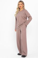 Костюм трикотажный Осенний комфорт (коричневый) К14680-30М LT Collection