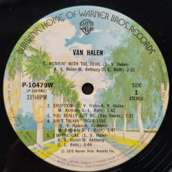 Винтажная виниловая пластинка LP Van Halen (Japan 1978) (No Obi) Atomic Punk