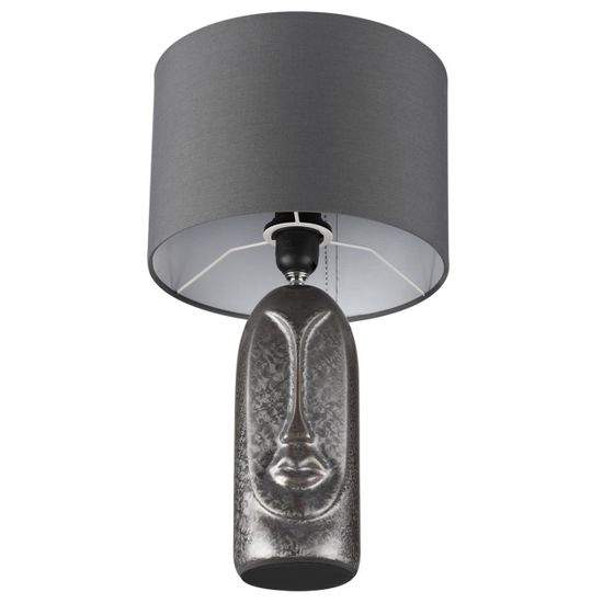 8146/1T MODERNI LN25 000 серый, керамика/текстиль Настольная лампа Е27 1*60W 220V AKIVI