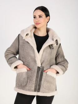 Дубленка зимняя натуральная авиатор пилот