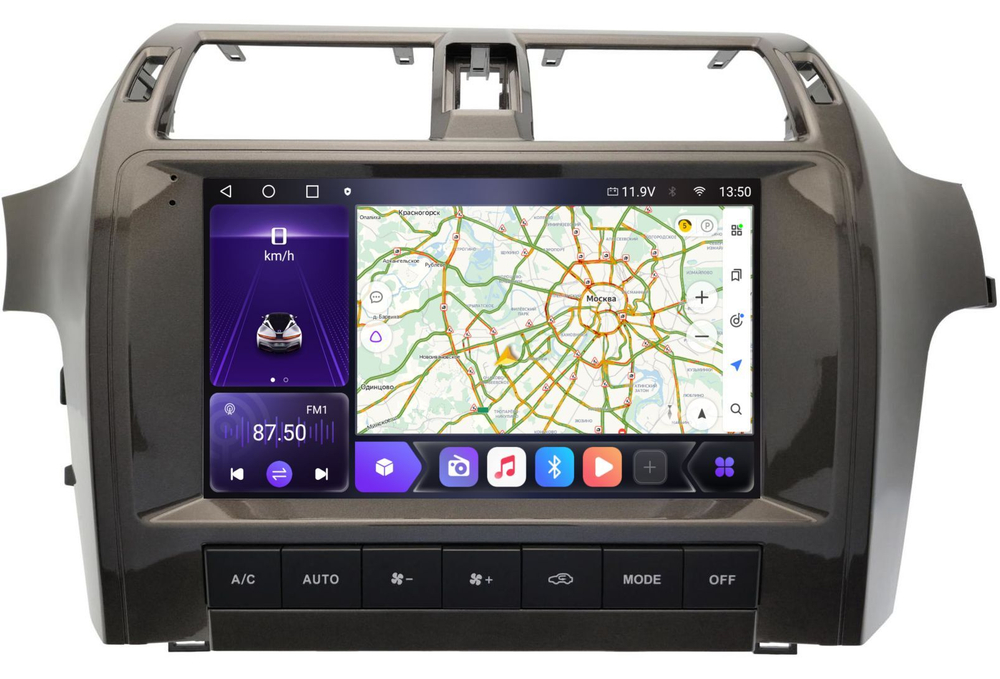 Магнитола для Lexus GX460 2009-2019 (без Mark Levinson) - Carmedia SF-1815 монитор 10.1" QLed на Android 12, ТОП процессор, CarPlay, 4G SIM-слот