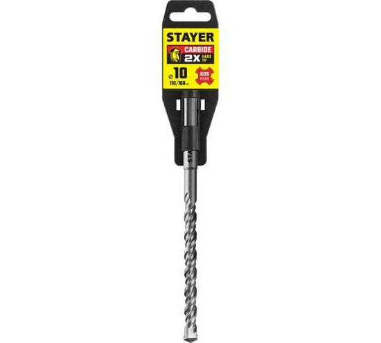 Бур STAYER по бетону, 10х160мм 2930-160-10