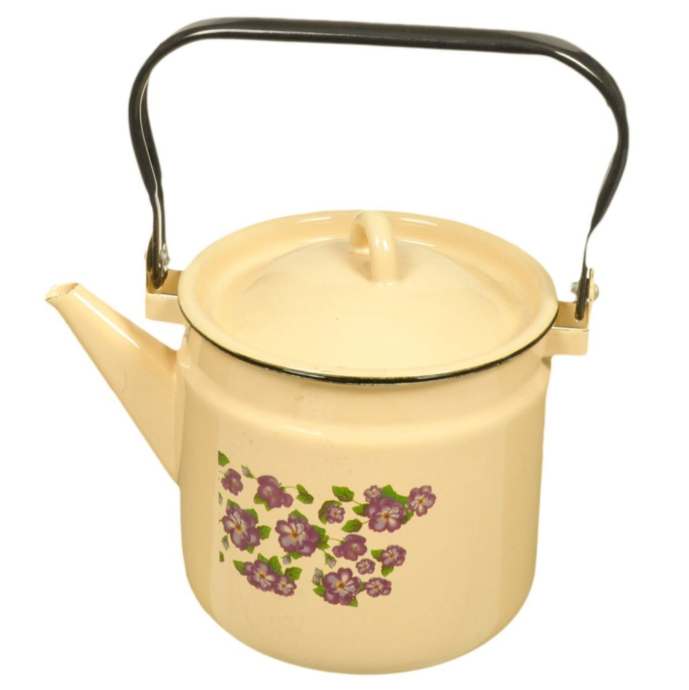 Чайник сталь, эмал, 2 л, ручк металл, СтальЭмаль, 1с25с