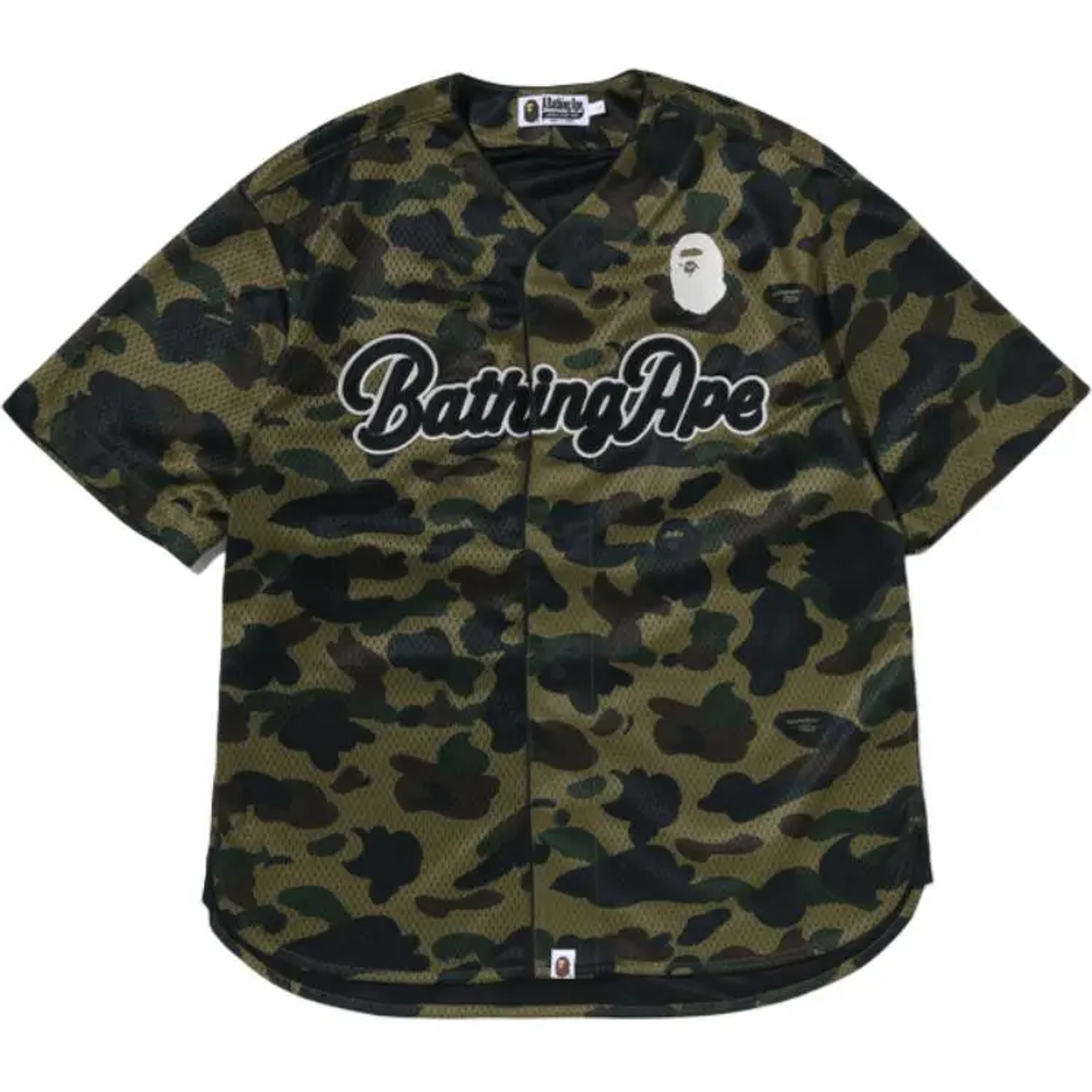A Bathing Ape Bathing Ape 1st Camo Shirts Camouflage Pattern Moderate Polyester Summer 0zxsrm001321q