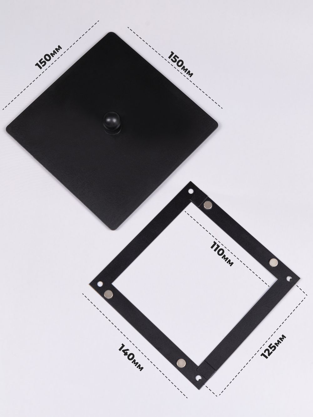 Люк Ревизионный 150х150 Черный