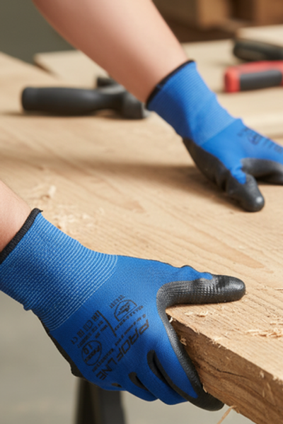 Перчатки ProfLineSpecialist нейлоновые с РН-покрытием, синий