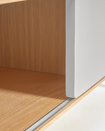 Тумба под ТВ Anielle из массива и шпона ясеня с двумя дверцами 180 x 39 см