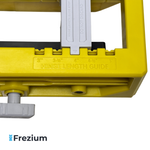 Шаблон регулируемый для установки дверных петлей со струбциной "Frezium"