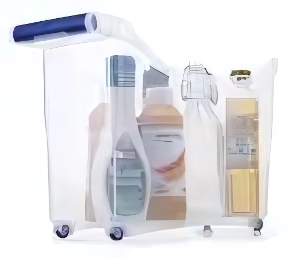 Контейнер хозяйственный на колесах «ИДЕЯДОМА», прозрачный, 12,5 литров, 46*15*25см