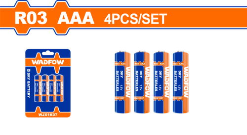 Набор батареек R03 ААА 4 шт (30/240) WADFOW WJX1K07