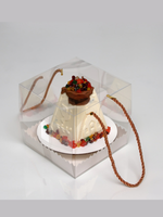 Комплект коробок для бенто с веревочными ручками 14×14 см - 5 шт