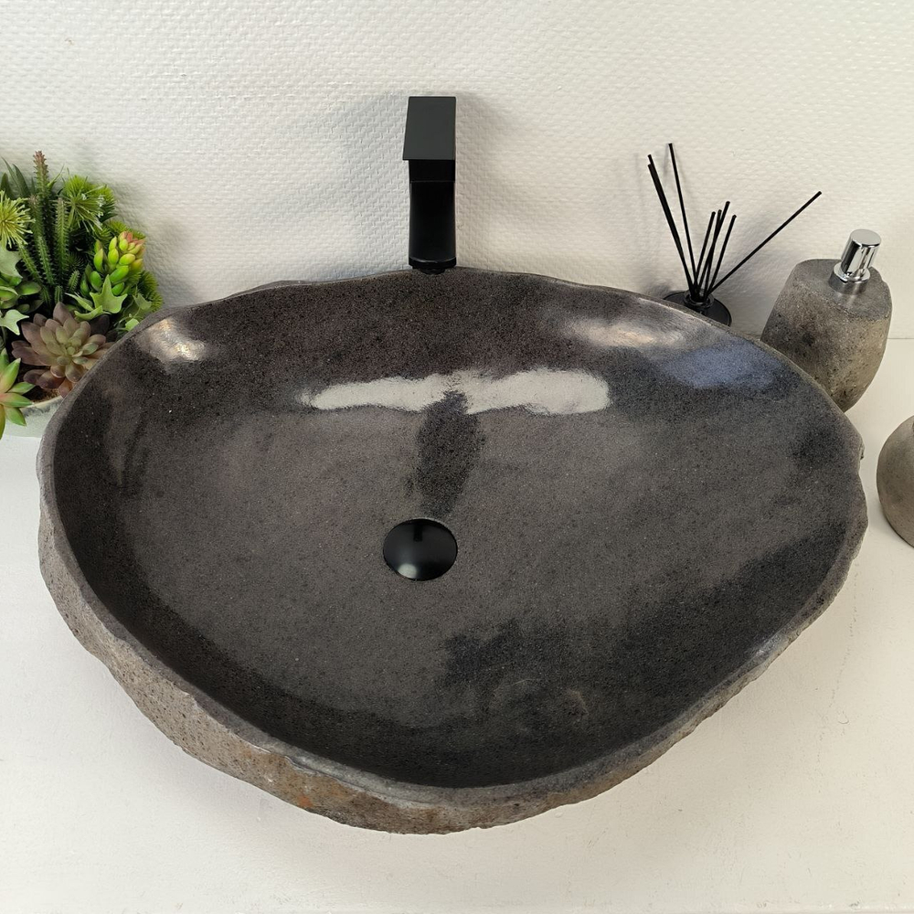 Раковина из речного камня RS-65557 67*53*15 0863