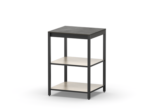 Стол разделочный Lounge B-07, 60 см, дуб сонома/черный мрамор