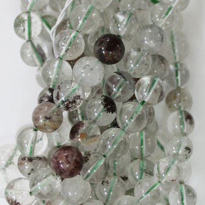 Кварц фантомный АА бусины 6мм 8мм