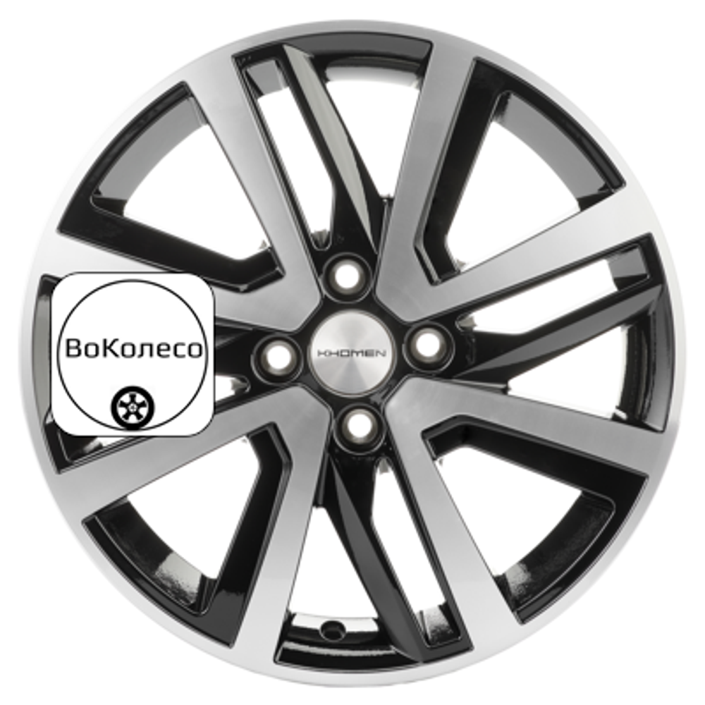 6x16/4x100 ET50 D60,1 KHW1609 (Vesta/Largus) Black-FP Khomen Wheels
