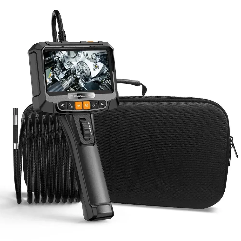 5 "IPS 8.5 мм 1080P IP67 Водонепроницаемая вращающаяся на 360 промышленная эндоскопическая камера для проверки канализации, сантехники (2м)