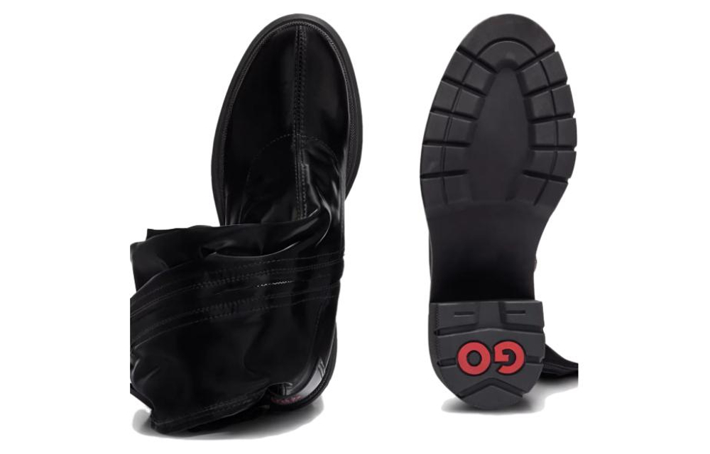 HUGO X Bella Poarch Vinyl-effect Heeled Boots