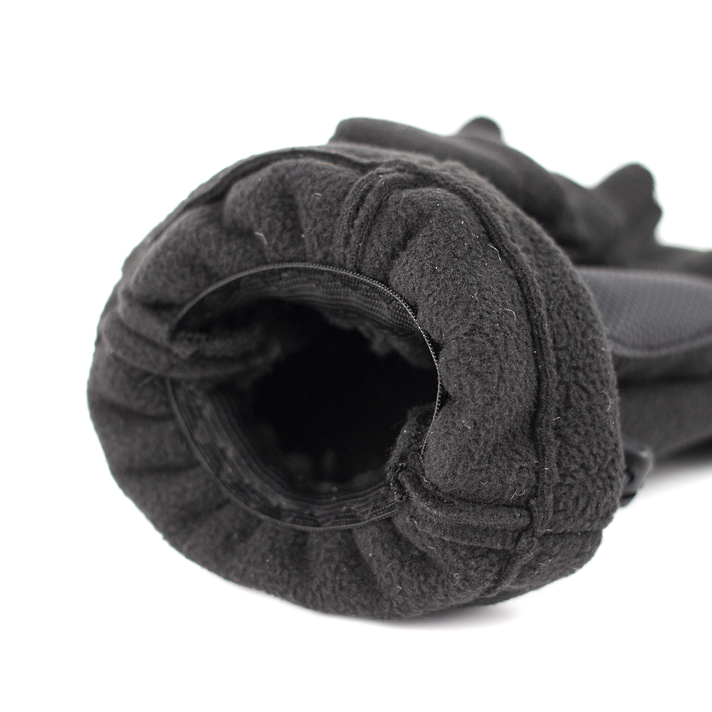 Перчатки Extreal "Валдай" с отворотом флис, Черный