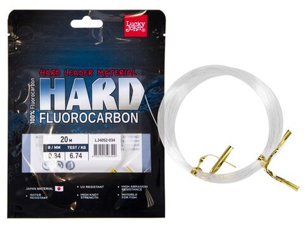 Леска моно. Lucky John FLUOROCARBON Hard 020/034