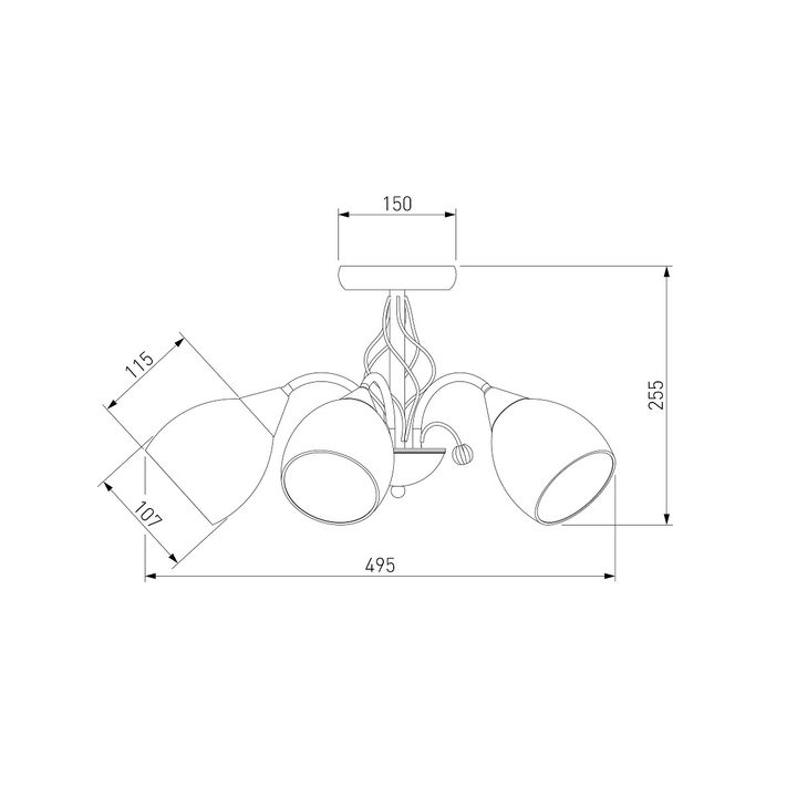 Потолочная люстра Eurosvet 30026/5 золото