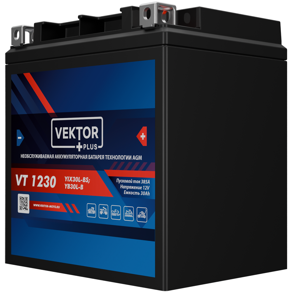 VEKTOR VT 1230 аккумулятор