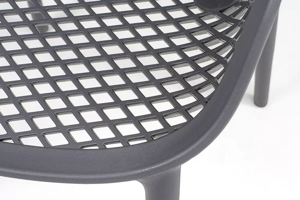 "Беллини" стул пластиковый, цвет темно-серый