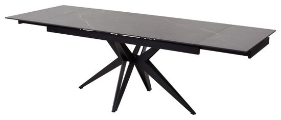 Стол FORIO 160 MATT BLACK MARBLE SOLID CERAMIC / BLACK
